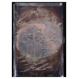 STERLING SILVER JAPANESE LANDSCAPE CIGARETTE CASE