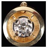 VS D-COLOR DIAMOND 14K YELLOW GOLD LADIES PENDANT