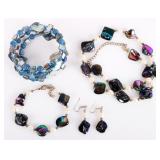 MOTHER OF PEARL JEWELRY LOT OF 4