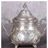OLD ENGLISH STERLING SILVER SUGAR BOWL BY POOLE