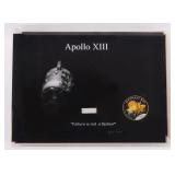 RARE APOLLO 13 LUNAR MODULE BETA CLOTH DISPLAY