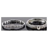 LOT OF TWO FILIGREE LADIES ANTIQUE BRACELETS