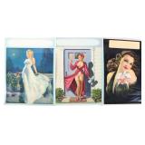 VINTAGE 1950's PIN-UP LITHOS ELVGREN DEVORSS (3)