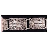 STERLING SILVER FILIGREE LADIES BRACELET