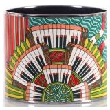 HERMES POINT D'ORGUE HUGE XL BANGLE PALLADIUM