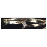 10K YELLOW GOLD LADIES BRACELET W/ 0.25CT DIAMOND