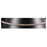 10K YELLOW GOLD DIAMOND LADIES TENNIS BRACELET