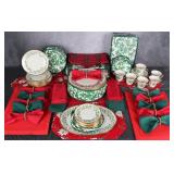 LENOX DIMENSION HOLIDAY TABLE SETTING W/ CLOTHS 39