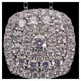 1.5CTW LAB GROWN DIAMONDS 14K WHITE GOLD NECKLACE