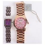 DKNY & AUGUST STEINER LADIES WRISTWATCHES LOT OF 2