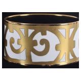 HERMES BALCONS DU GUADALQUIVIR ENAMEL WIDE BANGLE