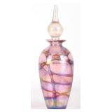 IRIDESCENT CRYSTAL DECANTER W/ POINTED STOPPER