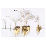 VINTAGE CURTIS JERï¿½ RAINY DAY METAL WALL SCULPTURE