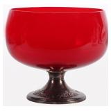 WONDERFUL GORHAM RUBY RED GLASS BOWL