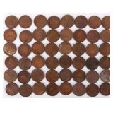 ASSORTED COLLECTIBLE INDIAN HEAD PENNIES - (48)