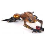 SIGNED TIM COTTERILL 'LUCKY BUG' FROG SCULPTURE