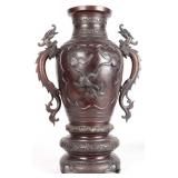 JAPANESE BRONZE TEMPLE URN MEIJI RESTORATION ERA