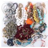 LADIES NECKLACES LARGE LOT OF 23 PIECES