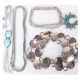 SILVER-TONED FINELY-CRAFTED LADIES JEWELRY (4)