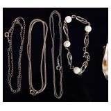 1/20 TW 12K YELLOW GOLD LADIES JEWELRY SET - (5)