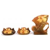ROSEVILLE POTTERY 1944 CLEMANTIS POTTERY SET