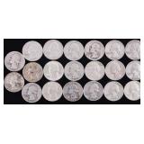 90% SILVER WASHINGTON QUARTERS ROLL OF 20