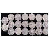 90% SILVER WASHINGTON QUARTERS ROLL OF 20