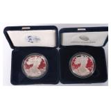 FINE SILVER PROOF 2003 & 2004 W AMERICAN EAGLES