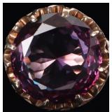 HUGE 20.5CT SAPPHIRE 14K YELLOW GOLD LADIES RING