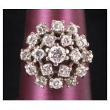 1.59CTW DIAMONDS 14K WHITE GOLD LADIES RING