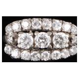 14K WHITE GOLD 1.89CTW NATURAL DIAMOND LADIES RING