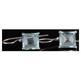 5CTW TOPAZ STERLING SILVER LADIES EARRINGS