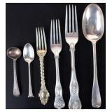 FRANCIS HIGGINS STERLING SILVER UTENSILS LOT OF 6
