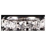 3.0CTW VVS1 LAB DIAMOND 14K WHITE GOLD LADIES RING