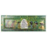 MARY L. PROCTOR 'PICKIN STRAWBERRIES' OIL ON DOOR