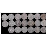 LOT OF TWENTY 90% SILVER WASHINGTON QUARTERS