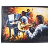 JAZZ BAND IMPRESSIONIST PAINTING AFTER M CALVET