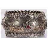 VICTORIAN STYLE NAT. POLKI DIAMOND CUFF BRACELET