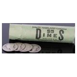 90% SILVER 1916-1920 MERCURY DIME ROLL OF 50
