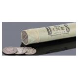 90% SILVER ASSORTED MERCURY DIME ROLL OF 50