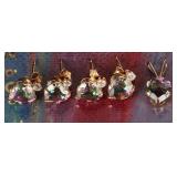 10K YELLOW GOLD MYSTIC TOPAZ CZ EARRINGS & PENDANT