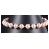 6MM PASTEL PINK PEARL LADIES BRACELET W/ 14K CLASP