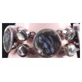 MEXICO STERLING SILVER LADIES BRACELET W/ MOP