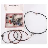 PANDORA STERLING SILVER LADIES CHARM BRACELETS 23