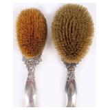 ANTIQUE STERLING SILVER WHITING HAIR BRUSHES