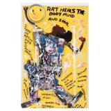 MARY L. PROCTOR 'ART HEALS THE SOUL' OIL ON DOOR