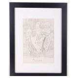 PABLO PICASSO ORIGINAL SPANISH SKETCHING AFTER