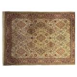 LARGE RED ANTIQUE PERSIAN HAND-KNOTTED AREA RUG