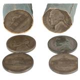 35% SILVER WARTIME JEFFERSON NICKEL ROLL OF 40-(2)