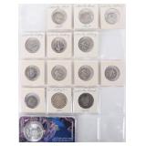 19TH/20TH CENTURY 90% SILVER U.S. COINAGE - (14)